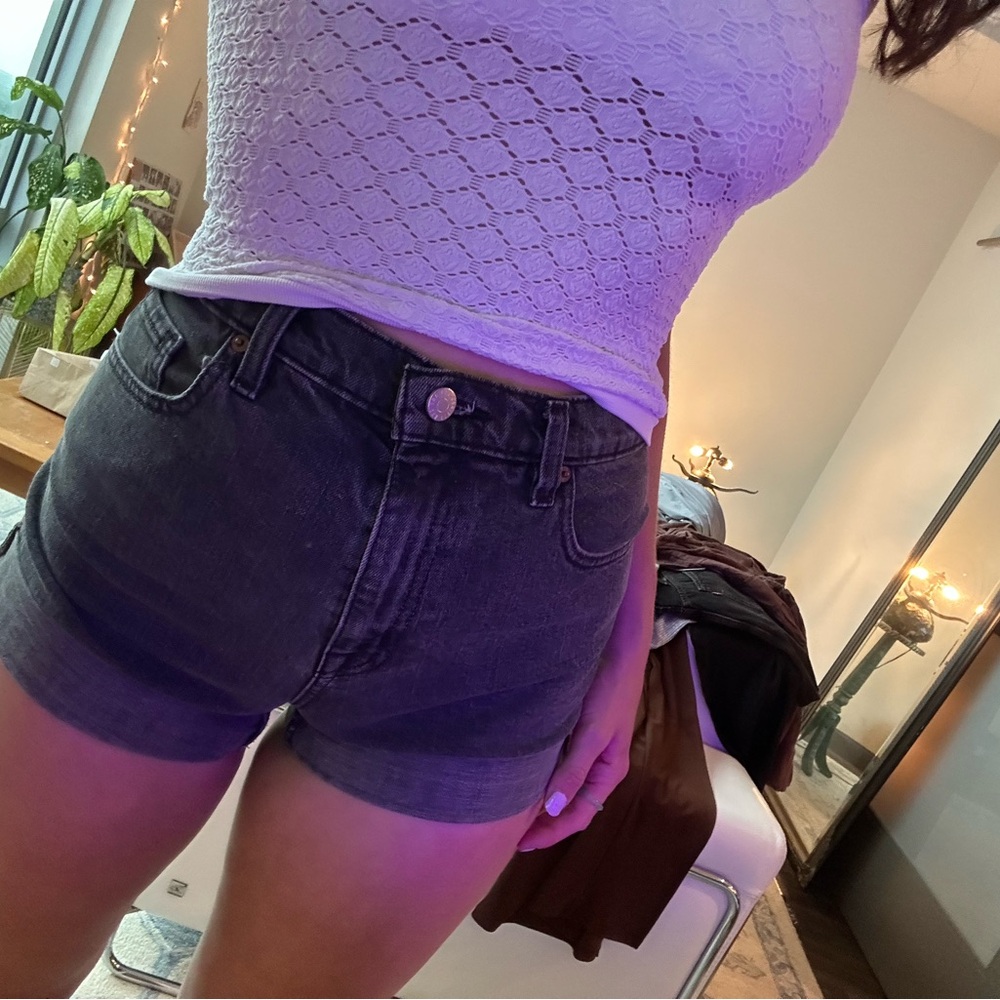 BDG Black Denim Shorts